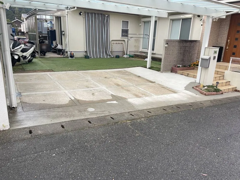 宇美町 T様邸 駐車場土間打工事 施工後
