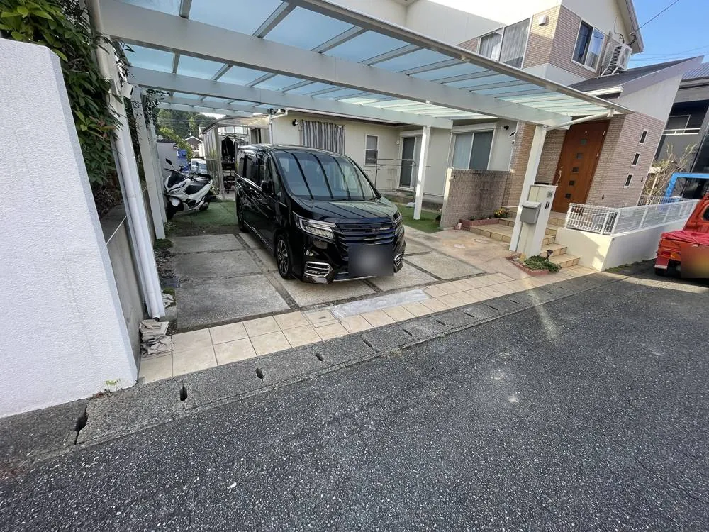 宇美町 T様邸 駐車場土間打工事 施工前