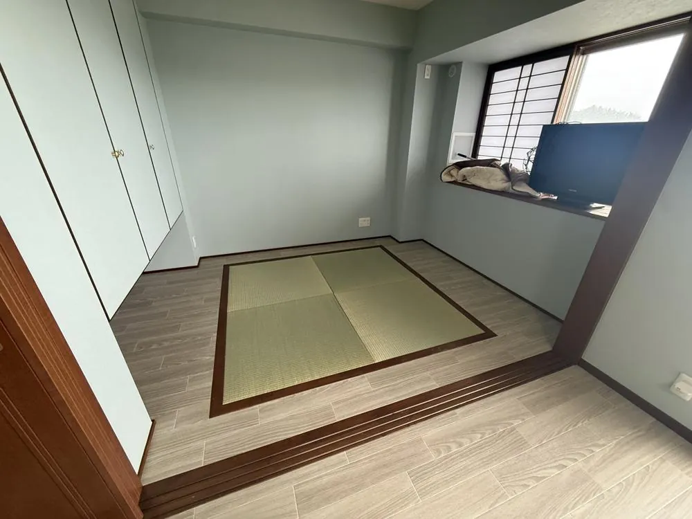 福岡市東区和白 H様邸 クロス張り替え・CFシート貼り・トイレ入替 和室コーナー 施工後