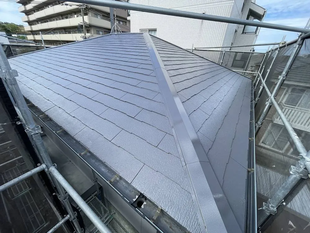 屋根塗装の施工後