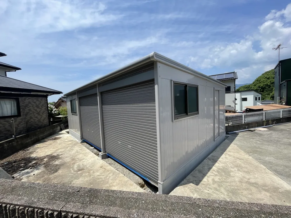 宇美町 I様邸 ガレージ設置・基礎工事 施工後